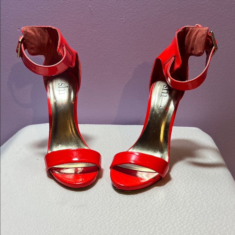 Shiny Red Women's Heels